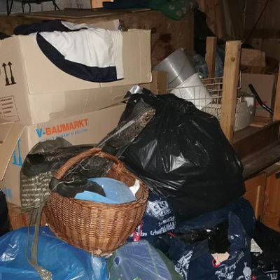 Räumungswichtel Keller vorher